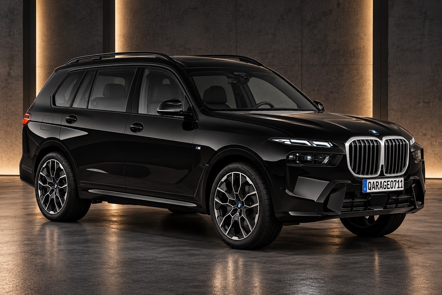 BMW X7 xDrive40d in Schwarz