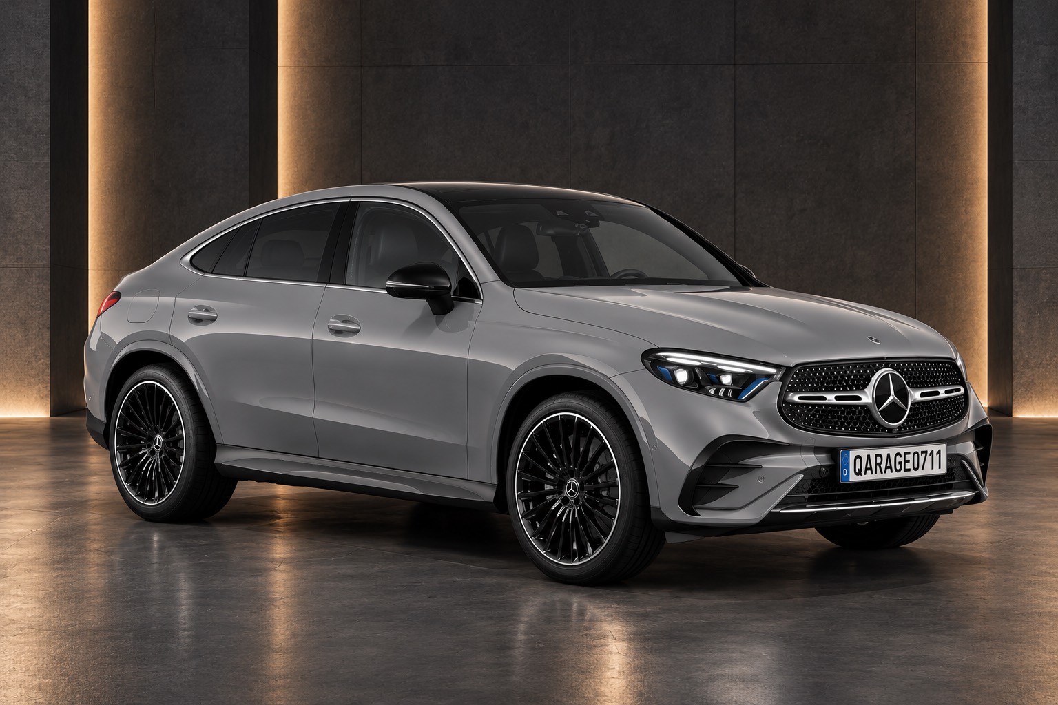 Mercedes-Benz GLC 300 d 4MATIC Coupé in Alpingrau