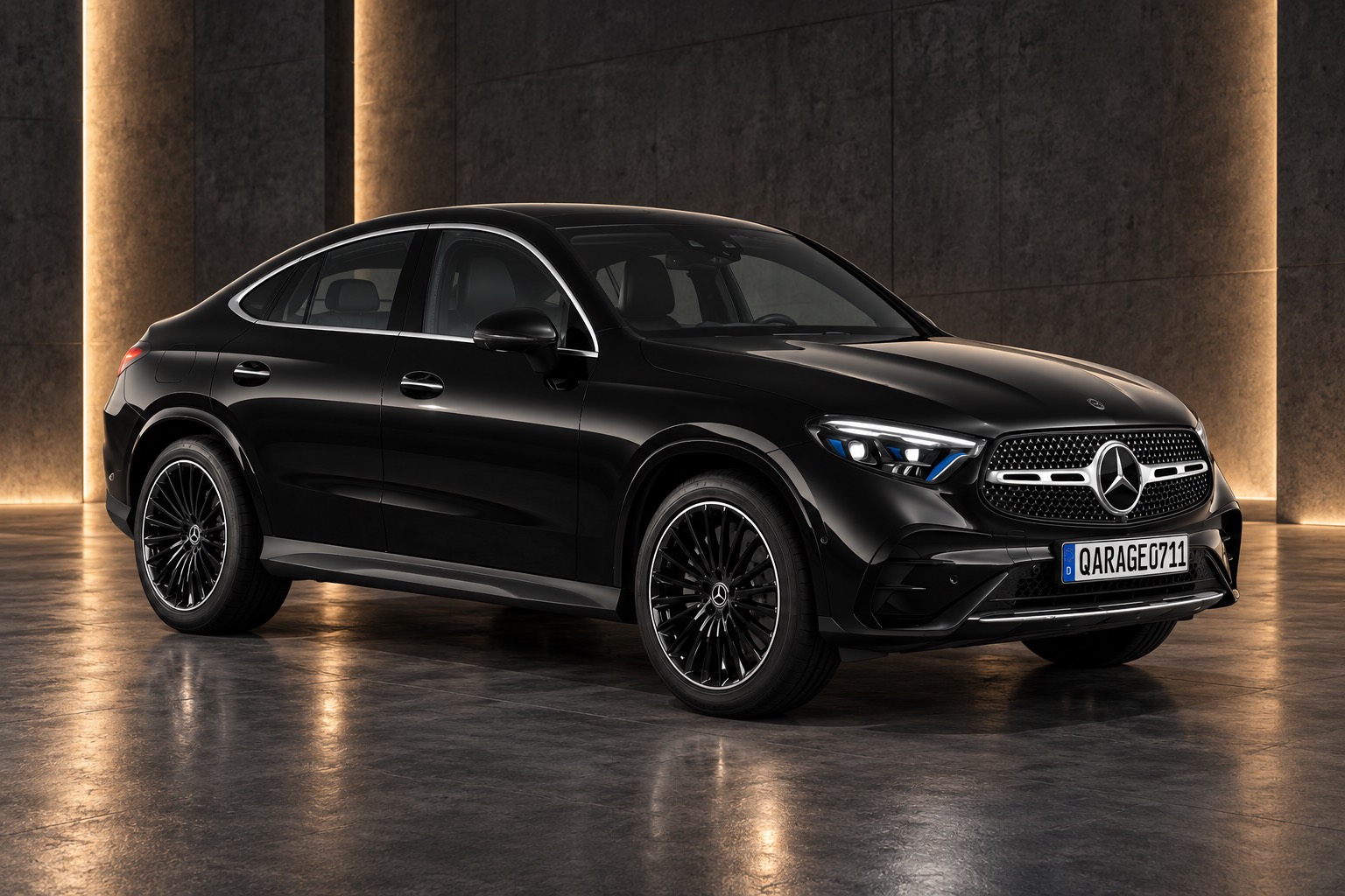 Mercedes-Benz GLC 300 d 4MATIC Coupé in Schwarz
