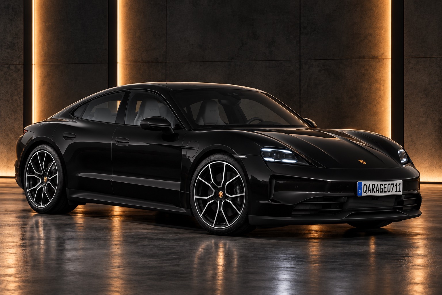 Porsche Taycan 4S in Schwarz